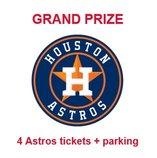Grand Prize: 4 Astros tickets + parking